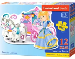Castorland Pièces XXL - Carrosse de Princesse*Enfant Forme|Puzzles Pour Enfants