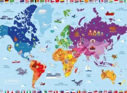 Nathan Pièces XXL - Carte du Monde*Enfant À Partir De 9 Ans|Pièces Xxl Enfants