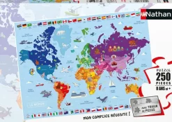 Nathan Pièces XXL - Carte du Monde*Enfant À Partir De 9 Ans|Pièces Xxl Enfants