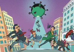 Art Puzzle Pièces XXL - Échapper au Virus*Femme À Partir De 9 Ans|Hommes Et Femmes