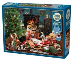 Cobble Hill Pièces XXL - Chiots de Noël*Femme/Enfant Chiens|Noël