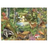 HOP - House of Puzzles Pièces XXL - Clairière Riverside*Enfant Animaux De La Forêt|Forêts, Fleurs Et Jardins