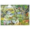 HOP - House of Puzzles Pièces XXL - Contes De La Rivière*Enfant Oiseaux|Animaux De La Forêt