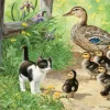 SunsOut Pièces XXL - Duck Inspector*Enfant Animaux De La Ferme|Chats