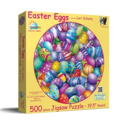 SunsOut Pièces XXL - Easter Eggs*Enfant Rond|Déco Et Objets