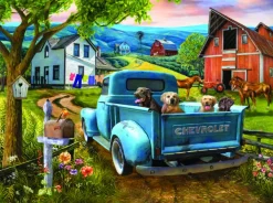 SunsOut Pièces XXL - En Route vers la Ferme*Enfant Voitures, Motos Et Camions|Chiens