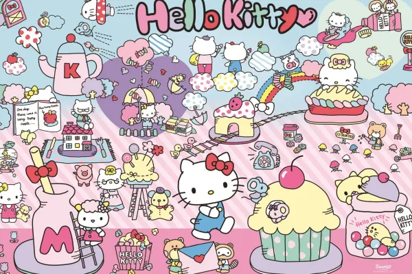 Trefl Pièces XXL - Explorez L'Univers De Hello Kitty - Hello Kitty*Enfant Dès 9 Ans : 251 À 399 Pièces|Pièces Xxl Enfants