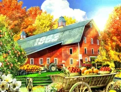 SunsOut Pièces XXL - Feuillage d'Automne*Enfant Animaux De La Ferme|De 500 À 999 Pièces