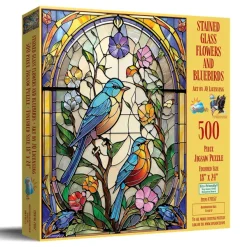 SunsOut Pièces XXL - Fleurs Et Merles Bleus*Enfant Oiseaux|De 500 À 999 Pièces