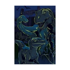 Dino Pièces XXL - Jurassic World - Puzzle Neon*Enfant Pièces Phosphorescentes|Dinosaures