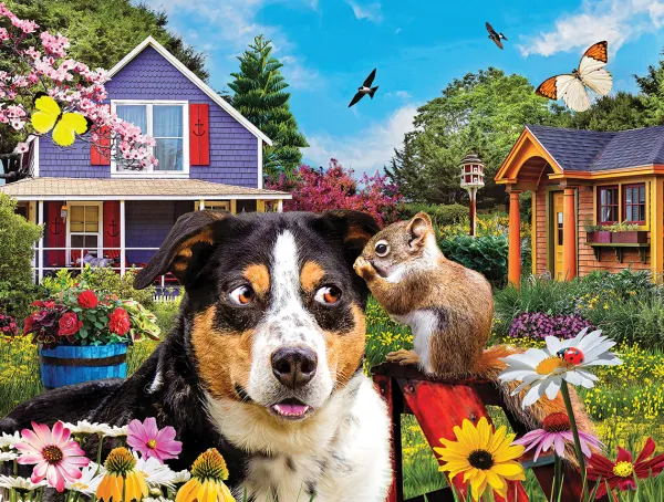 SunsOut Pièces XXL - Le Secret*Enfant Chiens|Forêts, Fleurs Et Jardins