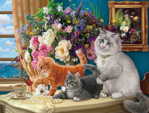 SunsOut Pièces XXL - Le Tableau des Chatons*Enfant Chats|Déco Et Objets