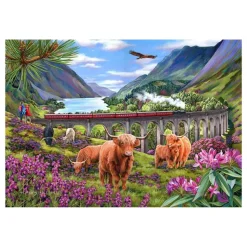 HOP - House of Puzzles Pièces XXL - Les Dames des Glenfinnan* Trains|Animaux De La Ferme