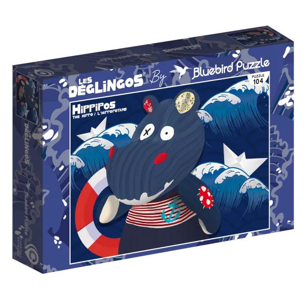 Bluebird Puzzle Pièces XXL - Les Déglingos - Hippipos*Enfant À Partir De 9 Ans|Animaux Sauvages