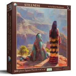 SunsOut Pièces XXL - L'Immobilité*Femme/Enfant Montagnes|Indiens