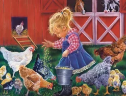 SunsOut Pièces XXL - Little Farm Girl*Femme/Enfant Animaux De La Ferme|Bébés Et Enfants