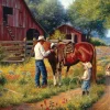 SunsOut Pièces XXL - Mark Keathley - Learning the Ropes* Chevaux|Rétros Et Nostalgie