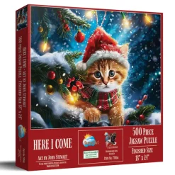 SunsOut Pièces XXL - Me Voici*Femme/Enfant Chats|Noël