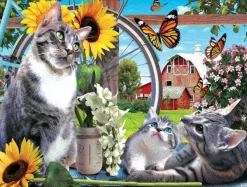 SunsOut Pièces XXL - Out of Reach*Enfant Chats|Forêts, Fleurs Et Jardins