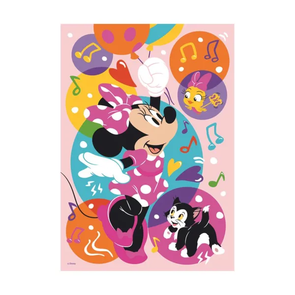 Dino Pièces XXL - Puzzle Néon - Minnie*Enfant Pièces Phosphorescentes|Puzzles Pour Enfants