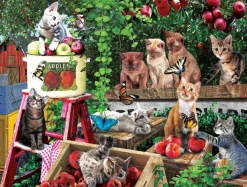 SunsOut Pièces XXL - Récolte des Pommes*Enfant Chats|Forêts, Fleurs Et Jardins