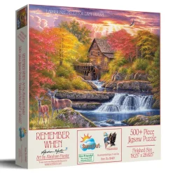 SunsOut Pièces XXL - Remember When*Enfant Animaux De La Forêt|Cottages Et Châlets