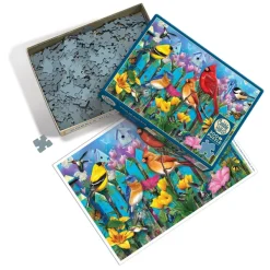 Cobble Hill Pièces XXL - Sur la Barrière*Enfant Oiseaux|Forêts, Fleurs Et Jardins