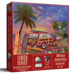 SunsOut Pièces XXL - Surfer au Coucher de Soleil*Enfant Voitures, Motos Et Camions|Plages Et Îles De Rêve