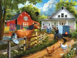 SunsOut Pièces XXL - Visiter chez les voisins* Chevaux|Rétros Et Nostalgie