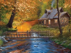 SunsOut Pièces XXL - Voisins du Ruisseau*Enfant Animaux De La Forêt|Forêts, Fleurs Et Jardins