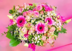 Bluebird Puzzle Pink Bouquet of Roses* Forêts, Fleurs Et Jardins|De 500 À 999 Pièces