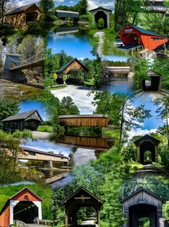 SunsOut Ponts Couverts de Nouvelle-Angleterre* Ponts