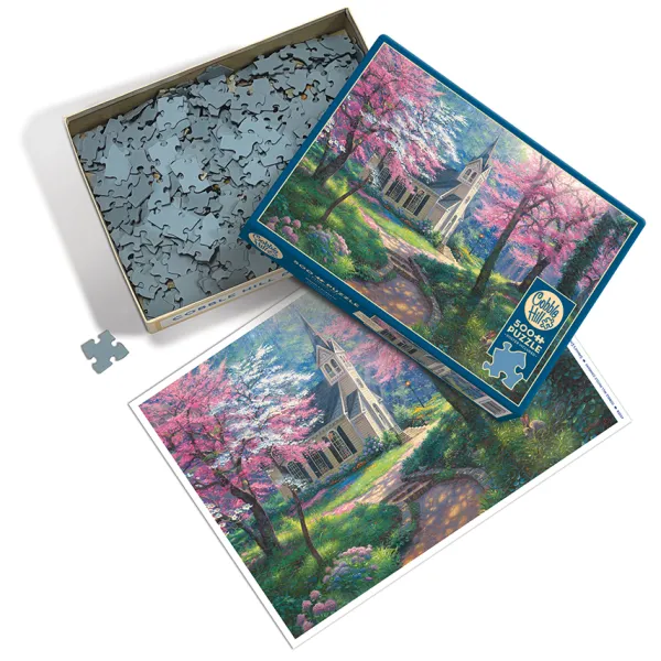 Cobble Hill Printemps*Enfant Églises, Cathédrales Et Mosquées|Forêts, Fleurs Et Jardins