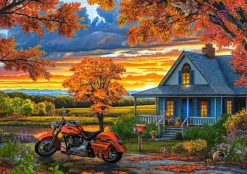 Castorland Promenade d'Automne* Voitures, Motos Et Camions|Cottages Et Châlets