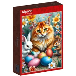 Alipson Puzzle Prêts pour Pâques* Chats|Animaux De La Ferme