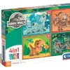 Clementoni Puzzle 4 En 1 - Jurassic World*Enfant Puzzles Pour Enfants|Dinosaures