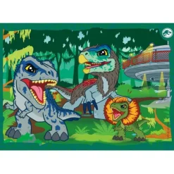 Clementoni Puzzle 4 En 1 - Jurassic World*Enfant Puzzles Pour Enfants|Dinosaures
