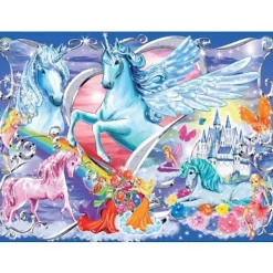 Ravensburger Puzzle 100 pièces XXL - Au pays des fées*Femme Animaux Fantastiques|Licornes