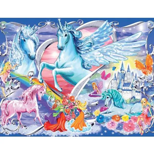 Ravensburger Puzzle 100 pièces XXL - Au pays des fées*Femme Animaux Fantastiques|Licornes