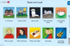 Larsen Puzzle Cadre - 2 Puzzles Cadres - Apprendre l'Anglais : Read and Look 11-12 (en Anglais)*Enfant Cadre|Puzzles Pour Enfants