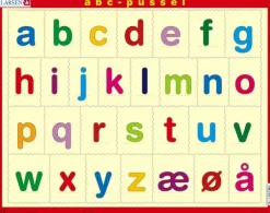 Larsen Puzzle Cadre - Alfabetet (små bokstaver) (en Norvégien)*Enfant Cadre|Puzzles Pour Enfants