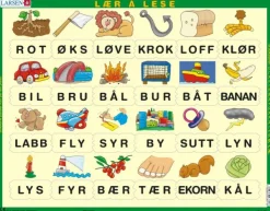 Larsen Puzzle Cadre - Apprendre à Lire le Norvégien 3 (en Norvégien)*Enfant Cadre|Puzzles Pour Enfants