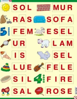 Larsen Puzzle Cadre - Apprendre à épeler 1 (en Norvégien)*Enfant Cadre|Puzzles Pour Enfants