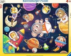 Ravensburger Puzzle Cadre - Astronautes animaux*Enfant Cadre|Puzzles Pour Enfants