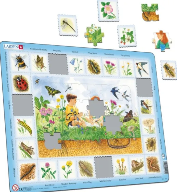Larsen Puzzle Cadre - Campagne (en Russe)*Enfant Cadre|Animaux De La Forêt