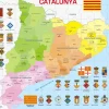Larsen Puzzle Cadre - Carte de la Catalogne (en Catalan)*Enfant Cadre|Espagne