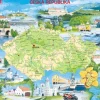 Larsen Puzzle Cadre - Carte de la République Tchèque (en Tchèque)*Enfant Cadre|Puzzles Pour Enfants