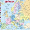 Larsen Puzzle Cadre - Carte de l'Europe en Russe*Enfant Cadre|Puzzles Pour Enfants