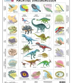 Larsen Puzzle Cadre - Dinosaures (en Hollandais)*Enfant Cadre|Dinosaures