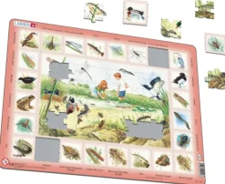 Larsen Puzzle Cadre - L'étang*Enfant Cadre|Oiseaux